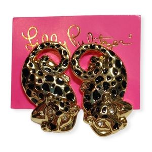 NWOT Lilly Pulitzer Cheetah Earrings